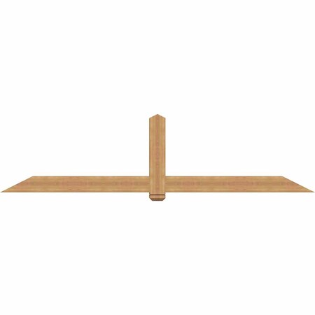 Ekena Millwork Eugene Smooth Timber Gable Bracket, Western Red Cedar, 108"W x 27"H x 5 1/2"D x 5 1/2"F, 6/12 Pitch GBW108X27X0606EUG00SWR